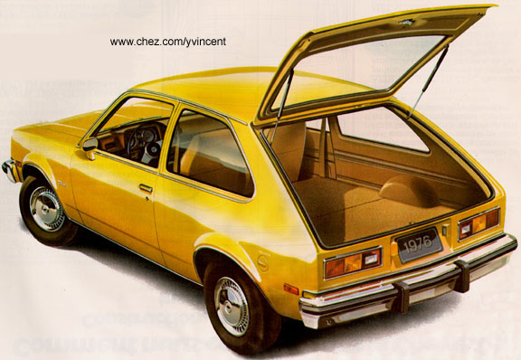  Coupé Chevette 1976 avec option Custom