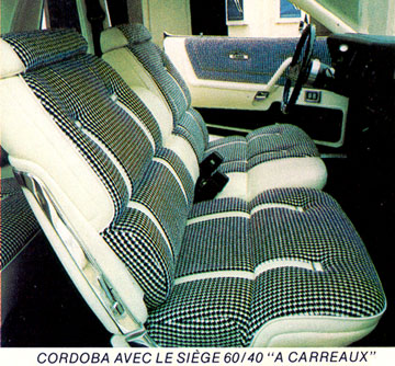 Intérieur de la Cordoba 1977