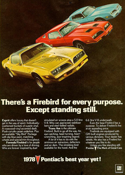 Firebird Esprit (dernière) 1978